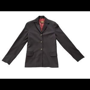 Brooks Brothers black blazer w/ burgundy lining in women’s size 2